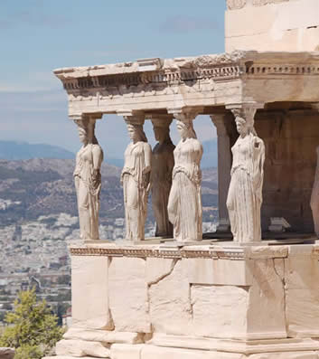 caryatid erechtheion acropolis